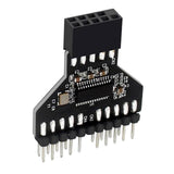 Maxbell USB2.0 Motherboard 9Pin USB Header Female 1 to 2 Male Board Adapter USB Hub