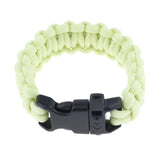 Maxbell Outdoor Camping Hiking Survival Rope Paracord Bracelet with Buckle yellow
