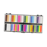 Maxbell Face Body Paint Set 12Colors Theatre Rave Face Paint Painting Makeup Palette Style B