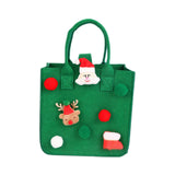 Maxbell Christmas Santa Gift Bag Gifts Bags Gift Sack Toy Bags for Party New Year Green