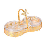 Maxbell Serving Tray and Platters Decorative Serving Bowls for Dessert Veggies Fruit 3 grids