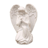 Maxbell Praying Angel Statue Hand Carved Angel Sculpture for Porch Desktop Bookshelf Style E