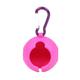 Maxbell Silicone Golf Ball Holder Carrier with Snap Clip Contains One Ball Purple