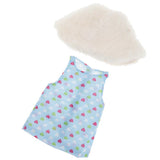 Maxbell Cute Short Skirt & Cape for 18inch Dress Up Accs Blue Heart