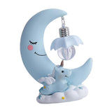 Max Baby Night Light Cute Moon Night Light for Kids Baby Girls  Blue Moon Lamp