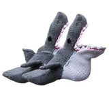 Maxbell Knitted Socks Funny Casual Floor Socks Comfortable Winter Warm Ankle Socks Shark
