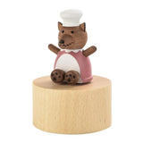 Max Rotating Animal Eight Music Box Creative Festival Gift Decor wolf