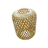 Maxbell Weaving Bamboo Lamp Shade Lantern Art Crafts for Kitchen Tea Decor 25cmx30cm