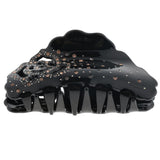 Max Women's Rhinestone Hair Claw Clamp Hair Grip Hair Styling Accessory Black