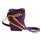 Max PU Hairdressing Hair Cutting Scissors Shears Haircut Tools Holster Bag Purple