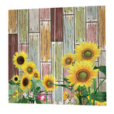 Max 2Pcs/Panels Decorative Sunflower Image Digital Printing Window Curtain Drape