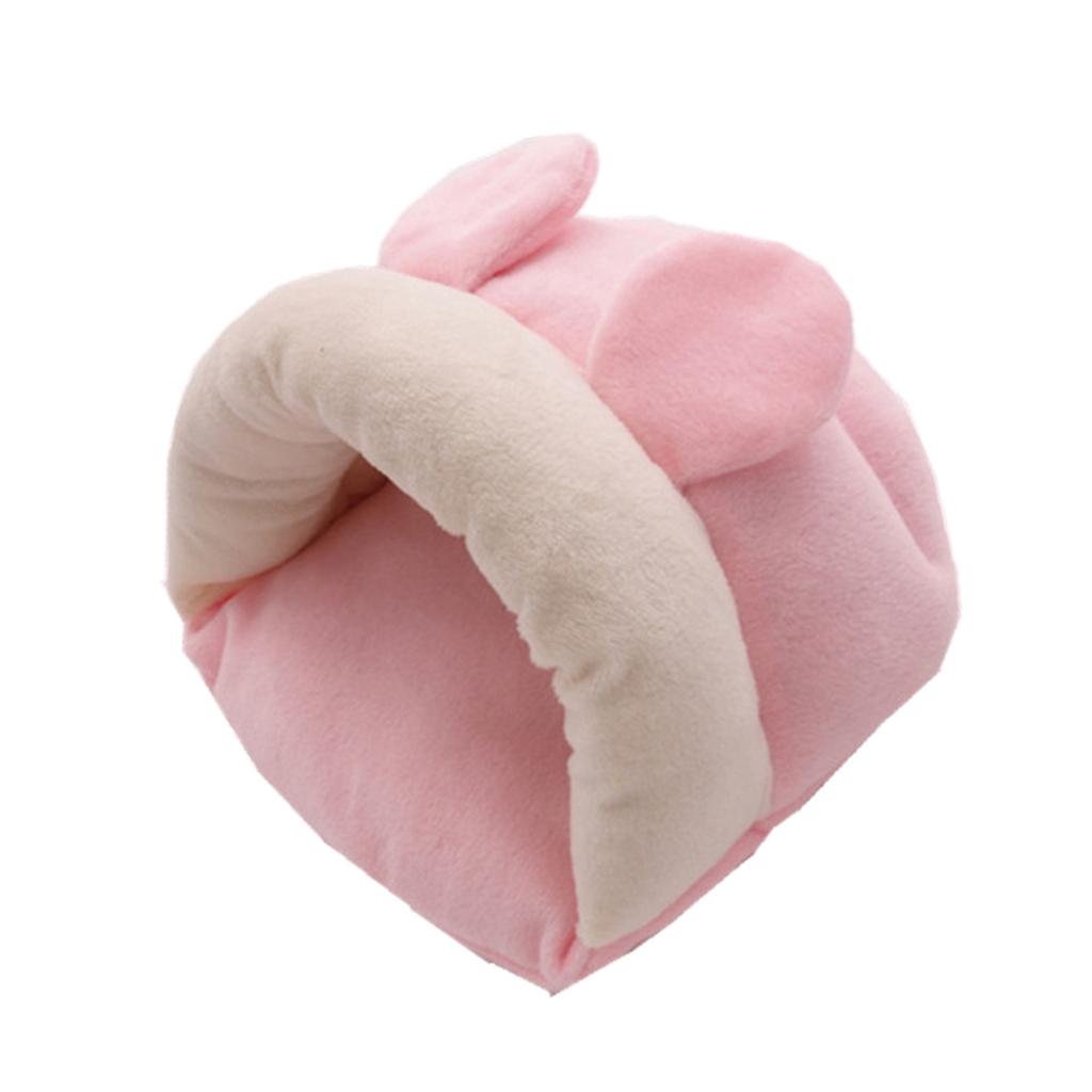 Max Small Pet Mouse Hamster Squirrel Sleeping Bag Cotton Winter Warm House Nest Pink