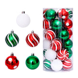 Maxbell Hanging Christmas Balls Decoration Balls Pendant for Outdoor 30pcs Green