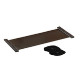 Maxbell Sliding Pad with Shoe Cover Balance Exercise Strength Ski  140cmx50cm Black