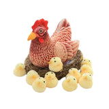 Maxbell Simulation Large Hen Chick Sculpture for Easter Sunday Courtyard Decorative style B