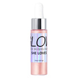Maxbell 0.5 fl.oz Liquid Highlighter Makeup Shimmer Face and Body Pink
