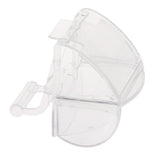 Maxbell Bird Parrot Feeder Pets Acrylic Feeding Bowl Cage Hanging Food Water Holder