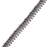 Maxbell 15 Yards Embroidery Lace Trim Sewing Applique DIY Wedding Dress Decor  6#