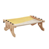 Maxbell Cat Window Perch Hammock Seat Cat Shelf Durable for Indoor Cats Space Saving Gray Yellow