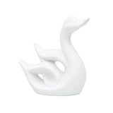 Maxbell Swan Figurines Animal Sculpture Modern for Table Centerpiece Bookshelf Decor White A
