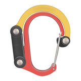 Maxbell Carabiner Clip and Hook Keyring Carabiner for Fishing Traveling Outdoor red and yellow