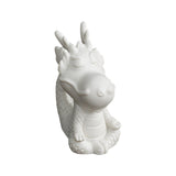 Maxbell Ceramic Dragon Figurine Crafts Dragon Sculpture for Bedroom Office Bookshelf Style B