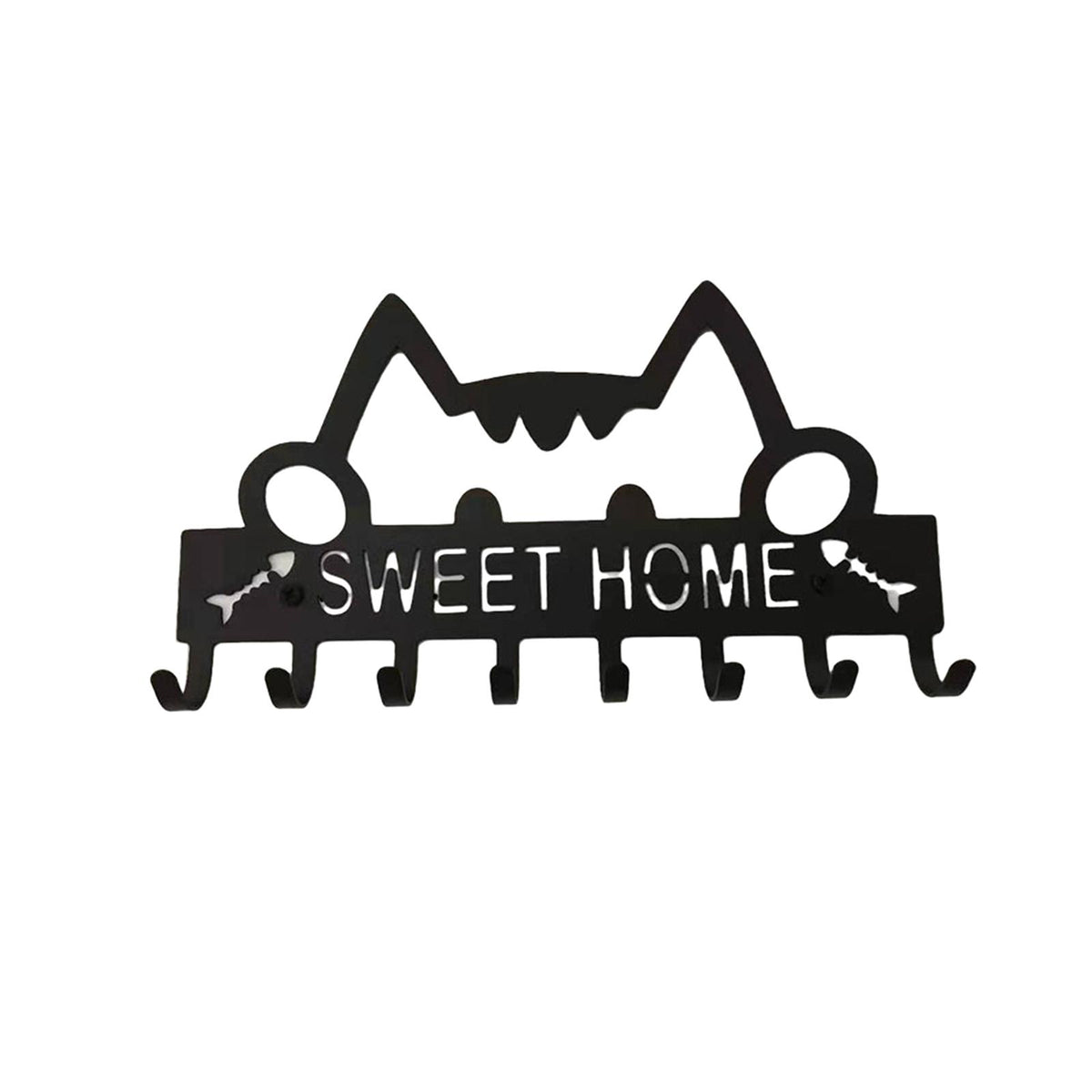 Maxbell Sweet Home Wall Hanger Key Holder Hooks Metal Key Rack for Office Decor Door