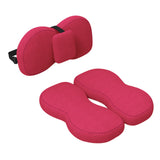 Maxbell Seat Cushion and Support Pillow Combo Soft Seat Hip Pad for Home Living Room Red