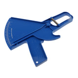 Max Body Fat Tester Caliper Slim Health Measure Skinfold Tester Caliper Analyzer Blue