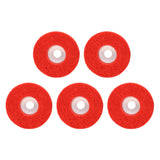 Max Maxb 5Pcs Nylon Fiber Wheel Abrasive Buffing Disc Pad Surface Polishing Red