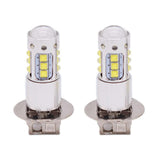 Maxbell H3 80W XBD 16 LED 12V Auto Car Headlight Daytime Running Fog Light DRL