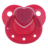 Max Dummy Pacifier For Reborn Baby Dolls With Internal Magnetic Rose Red