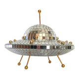 Maxbell Spaceship Shaped Disco Ball Mirror Retro Birthday Gifts for Party Gift