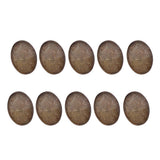 Max 10pcs Cabochon Brooch Setting Blank Brooch Pin Bezel Tray DIY Base Bronze