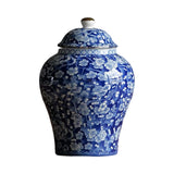 Maxbell Ancient Chinese Style Creative Porcelain Ginger Jar Airtight Lid Storage Jar
