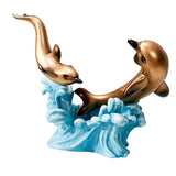 Maxbell Creative Creative Dolphin Rack Animal Sculpture Crafts for gifts style D
