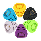 Maxbell 6 Pieces Guitar Pick Plectrum Holder Case Box Color Random