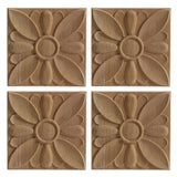 Maxbell Carved Applique Accessories Wooden for Furniture Cabinet Household 8 style