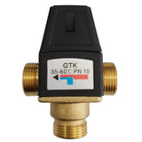 Maxbell 3 Way Thermostatic Mixing Valve Solar Water Heater Mix Valve DN25 Male