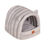 Maxbell Warm Pet House Dog Tent Cushion Nest Cave Cat Bed for Doggy Puppy Sleeping Gray Blue