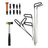 Maxbell Universal Removal Rods Tools Tool Kit Crowbar Set for Vehicle Trucks 16 set