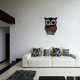 Max Maxb 3D Mirror Style OWL Removable Decal Wall Sticker DIY Decorative Mural -Black