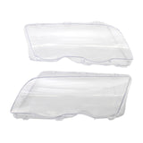 Maxbell L&R Headlight Lens Cover Fit for BMW E46 3-Series 330xi 4-Door 4DR 98-01