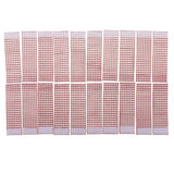 Maxbell 20pcs Plastic Diamond Napkin Rings Holders Wedding Party Table Decor Red