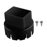 Maxbell Downspout Adapter Universal for Landscape Pipe Outdoor Corrugated Pipe Black 2inchx3inch