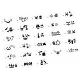 Maxbell 28 Pieces Face Body Painting Stencils Reusable for Holiday Carnival Children