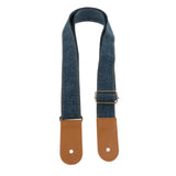 Max Ukulele Strap Belt with PU Leather Ends for Ukuele 4 String Guitar Blue