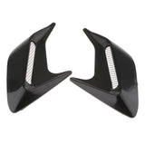 Max 3D Car Shark Gill Simulation Air Flow Intake Vent Side Fender Sticker Black