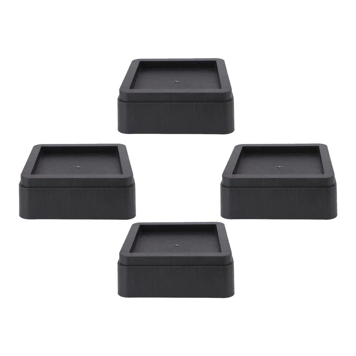 Maxbell 4 Pieces Furniture Bed Risers Square Bed Raising Blocks for Desk Table Couch