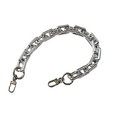 Maxbell Shoulder Chain Strap Silver Acrylic Comfortable Removable for Purse Wallet B